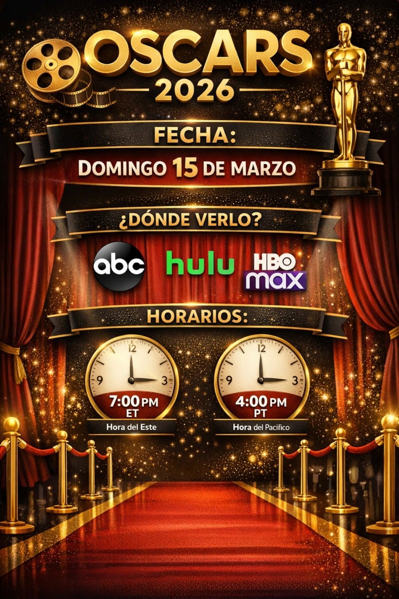 Infografía de los Premios Oscars 2026