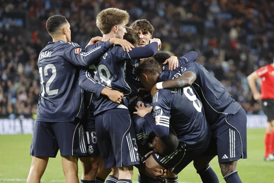 Real Madrid vence al Celta 2-1 con gol al 95