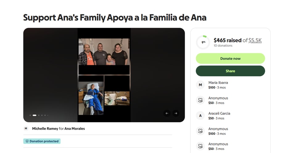 apoyo, familia, hispana, accidente, cambia, vida