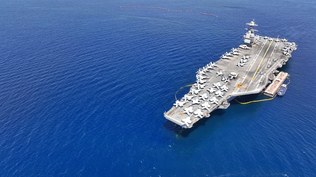 USS Gerald Ford sufre incendio mientras apoya operaciones contra Irán; deja marineros heridos