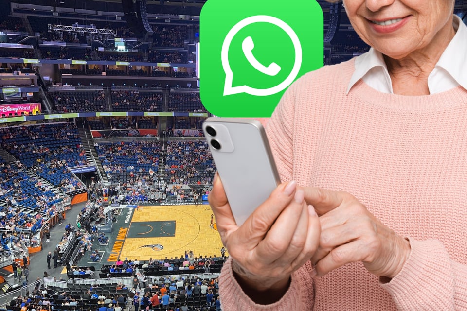 Abuelita envía mensaje «xenófobo» en juego de la NBA