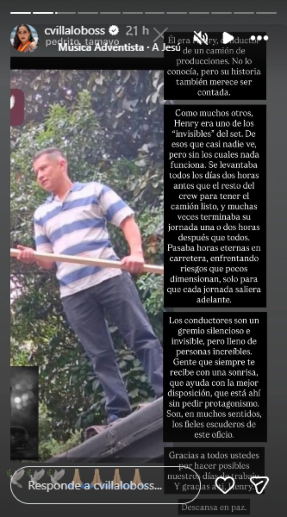 Sentidos mensajes de celebridades