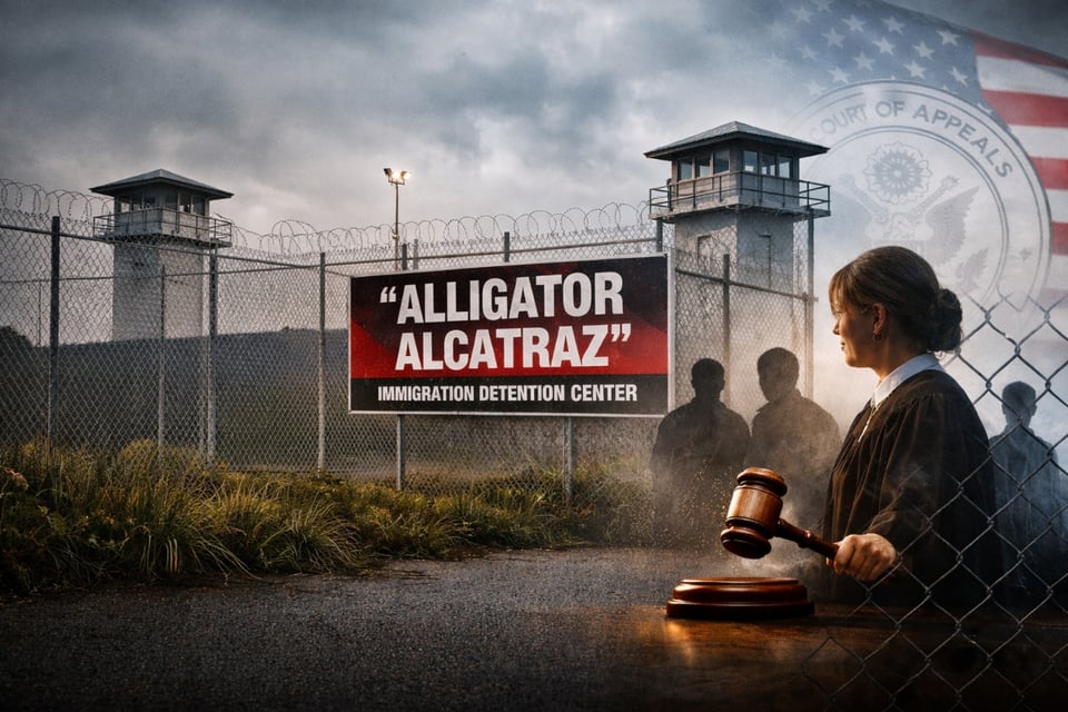 Corte decide futuro de ‘Alligator Alcatraz’ en medio de polémica ambiental