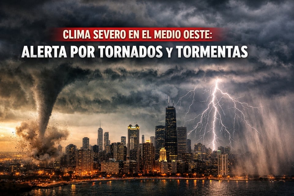 Más de 45 millones bajo amenaza por clima severo en el Medio Oeste