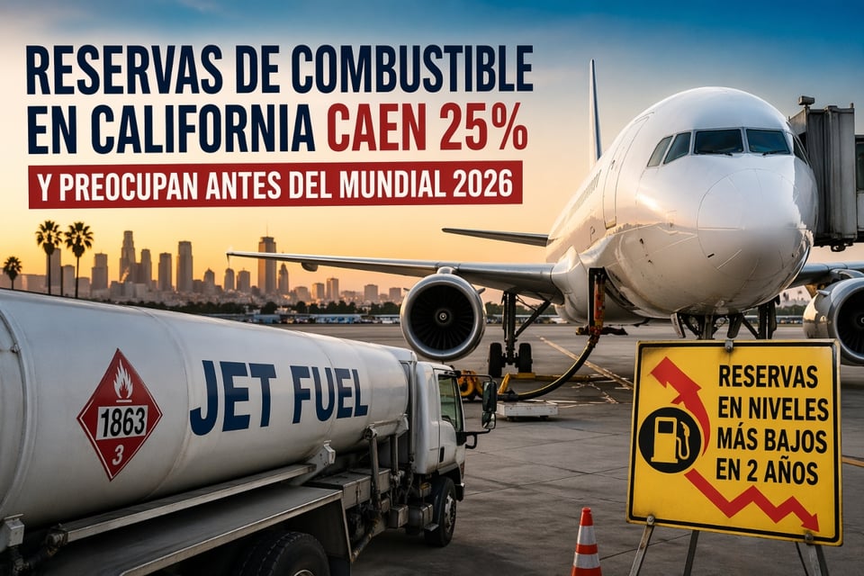 Combustible para aviones de California en riesgo