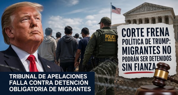 Tribunal golpea política de Trump: migrantes no pueden ser detenidos sin fianza