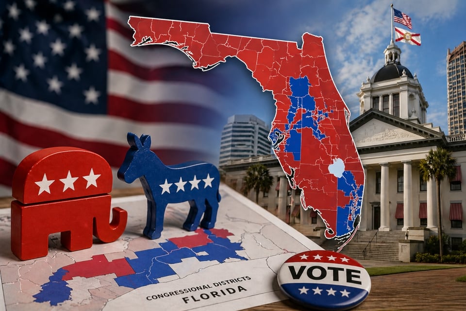 Florida aprueba mapa electoral que favorece a republicanos