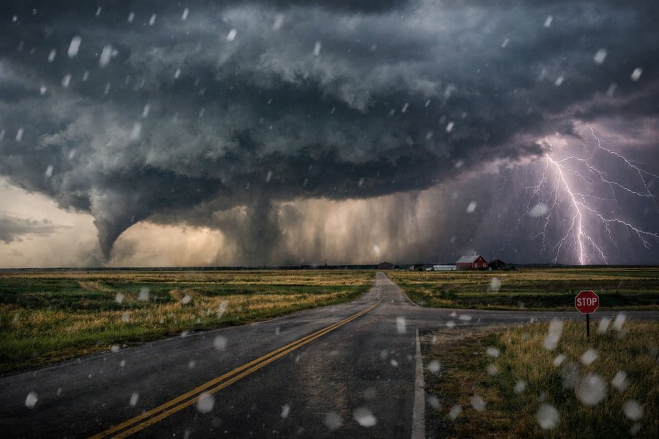 Tormentas extremas amenazan a más de una docena de estados en EE.UU.