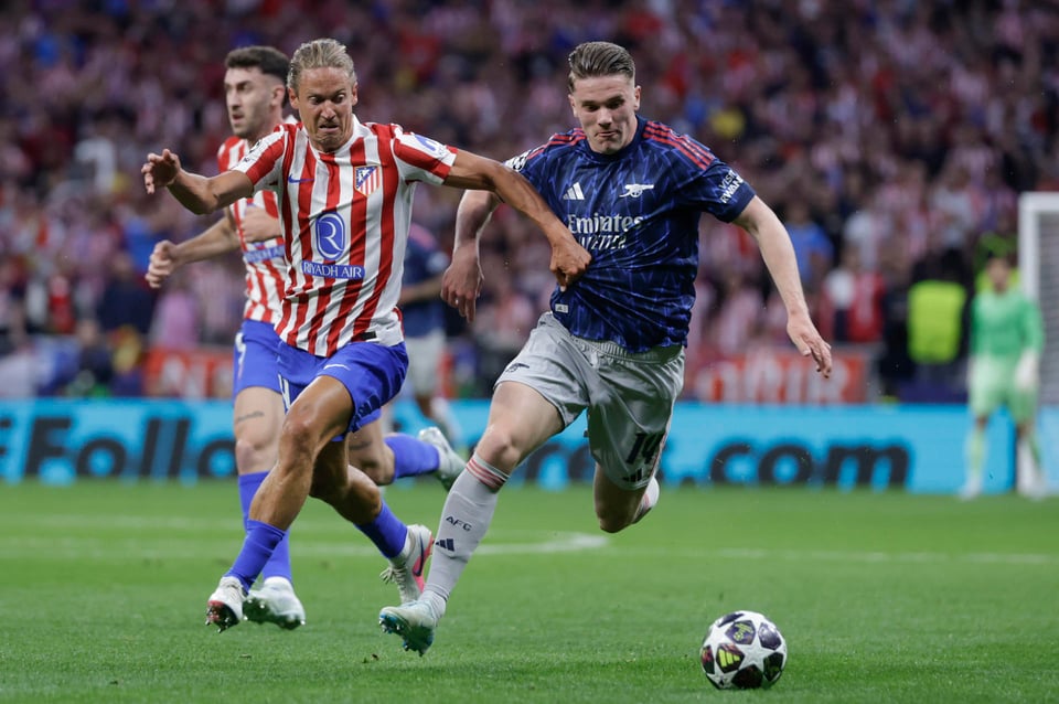 Atlético y Arsenal empatan en partidazo y todo se define en Londres