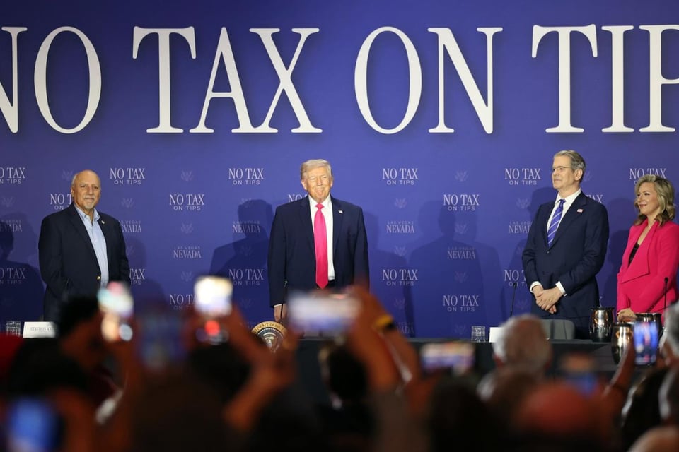 Trump quiere eliminar impuestos sobre propinas en Las Vegas ¿Cuáles son los beneficios?