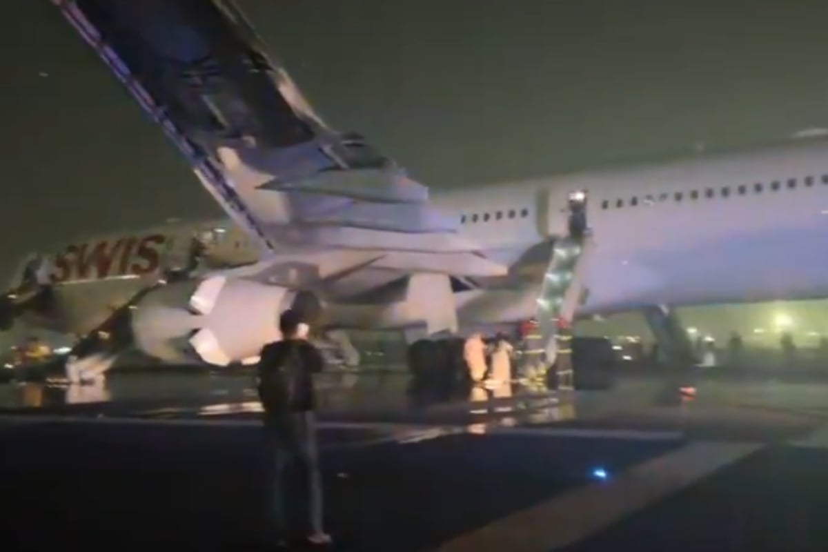 Avión con más de 230 personas se incendia al despegar y deja heridos en el Aeropuerto Internacional de India