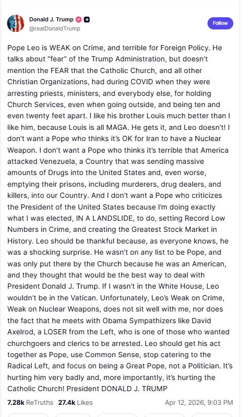 trump, papa, iglesia, catolica, reacciones, criticas 