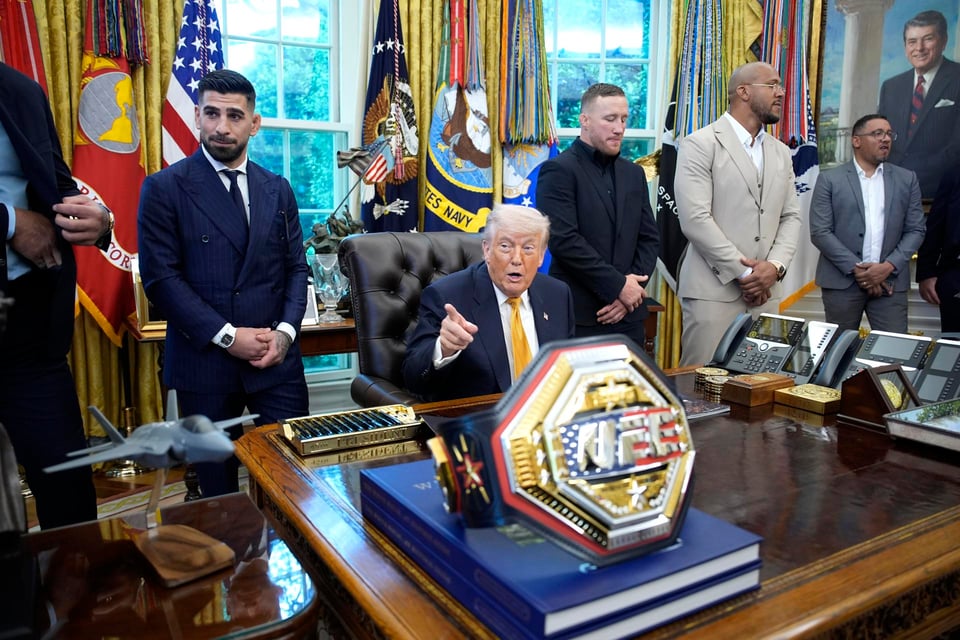 Trump lleva la UFC a la Casa Blanca y desata polémica