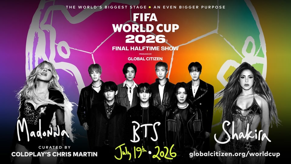 Shakira, Madonna y BTS protagonizarán show de medio tiempo en final del Mundial 2026