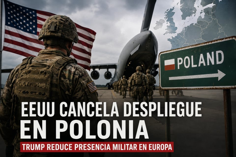 Pentágono frena envío de tropas a Polonia en nuevo giro de Trump