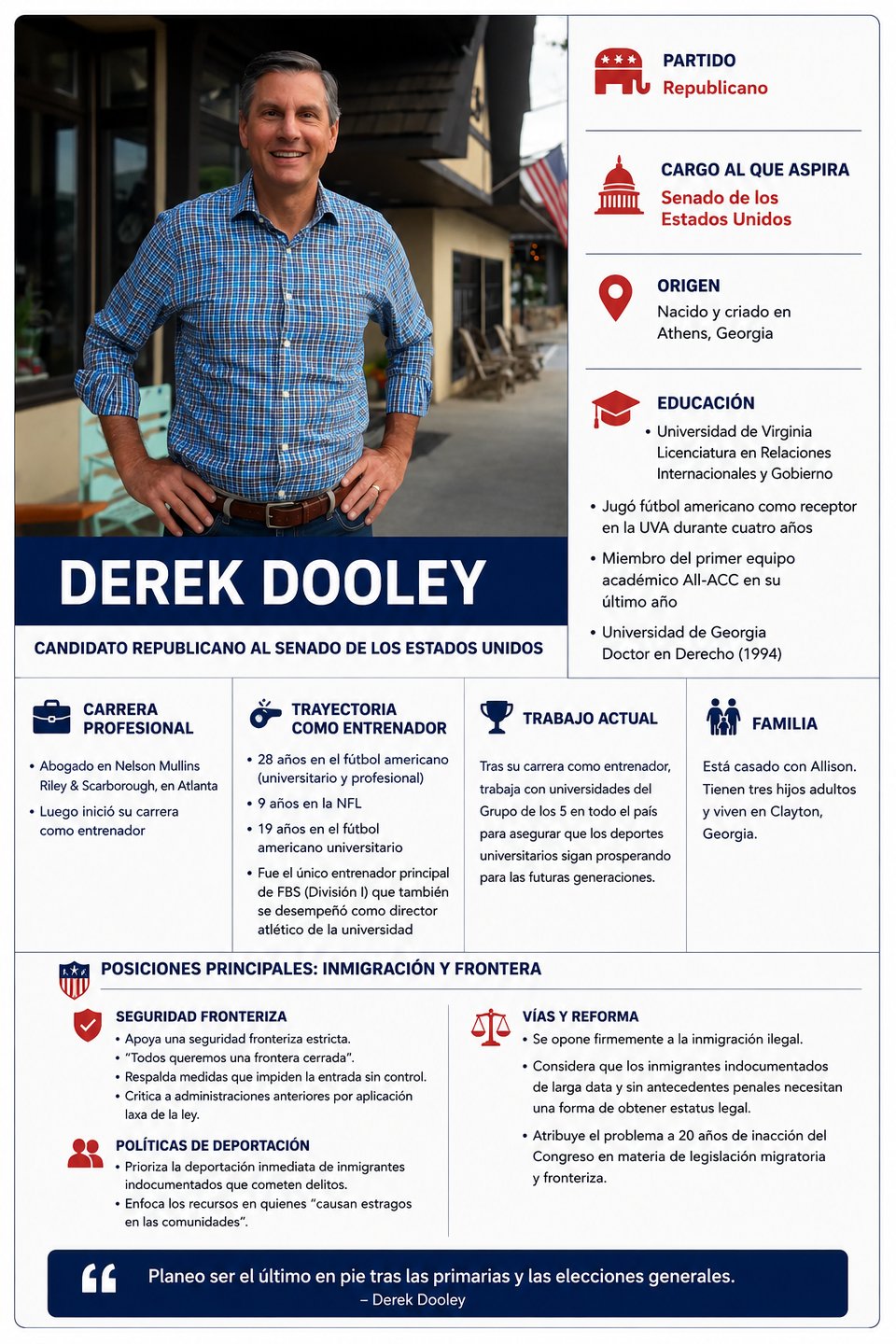 ¿Quién es Derek Dooley y por qué busca llegar al Senado?, Derek Dooley Georgia Senate Campaign