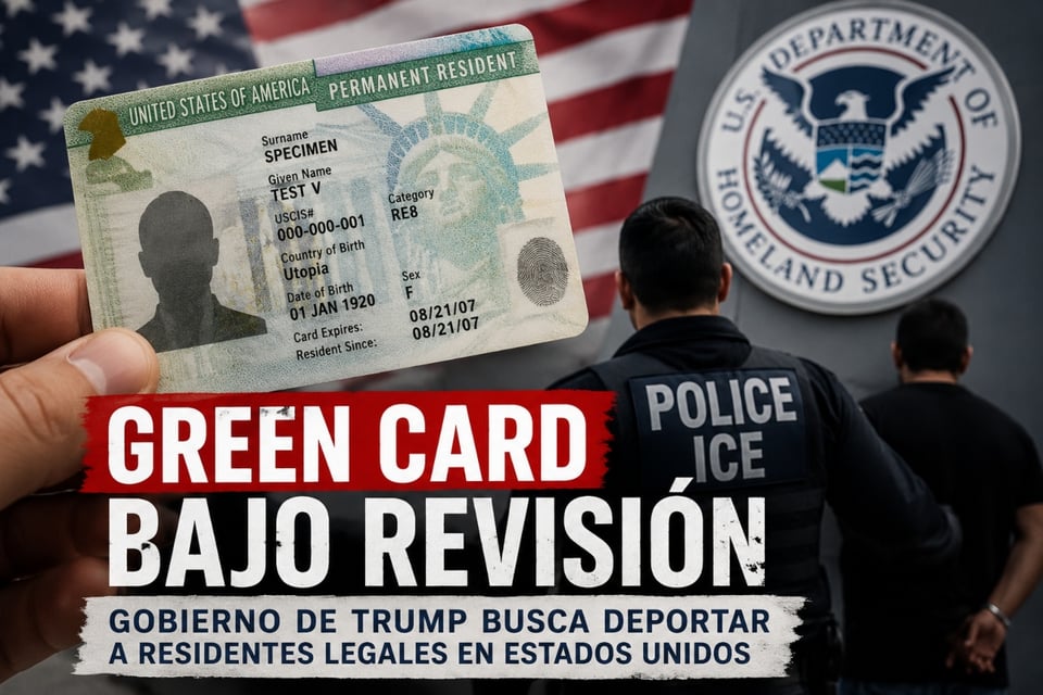 Trump busca deportar titulares de green card en EEUU featured image