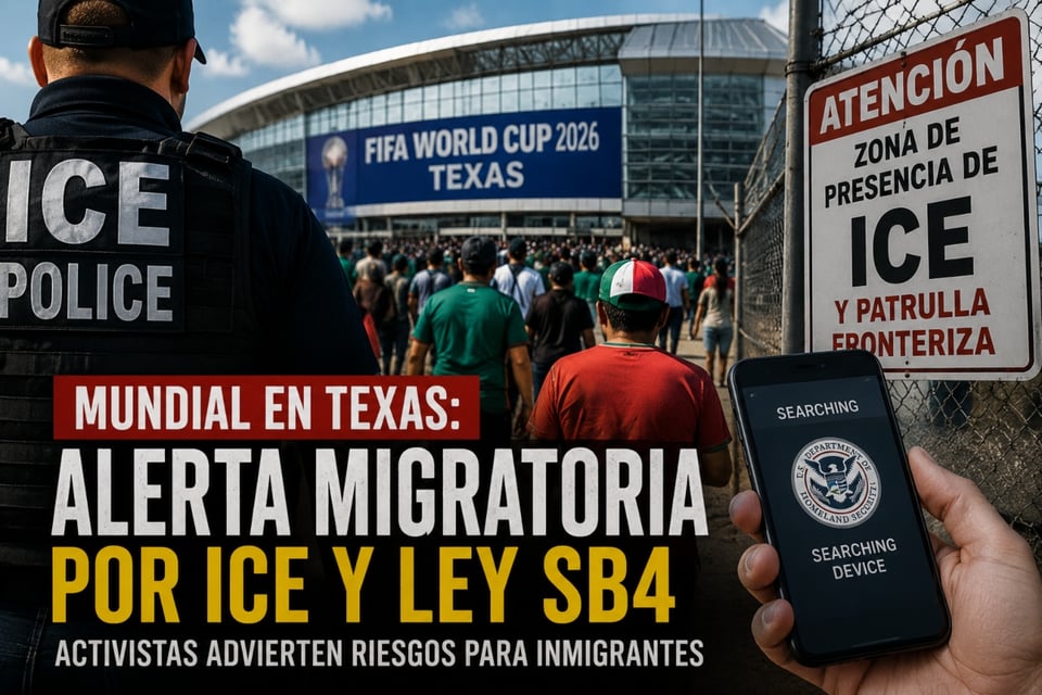 Mundial en Texas aumenta tensión migratoria, Texas World Cup immigration concerns