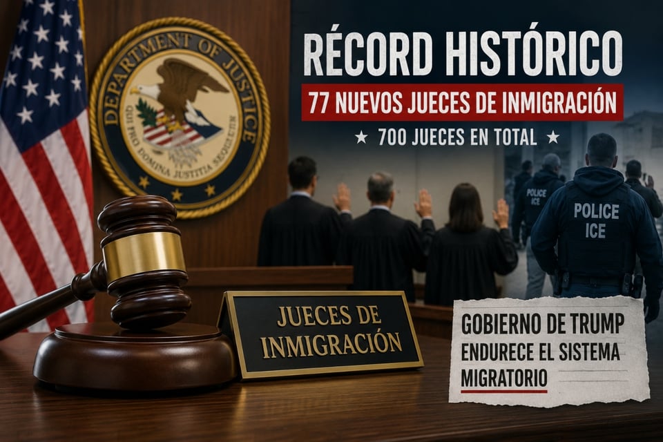 Gobierno de Trump aumenta número de jueces de inmigración