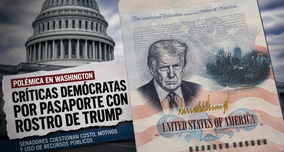 ¡Polémica en EE.UU.! Demócratas explotan contra pasaporte con rostro de Trump