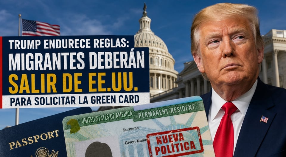 Trump obligará a migrantes a salir de EEUU para obtener la green card featured image