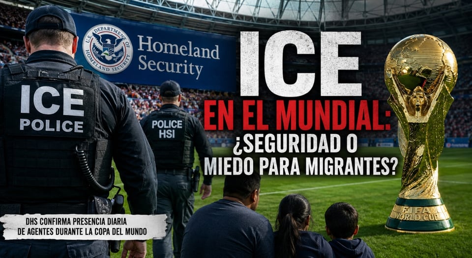 DHS anuncia vigilancia diaria de ICE en el Mundial, ICE at the World Cup