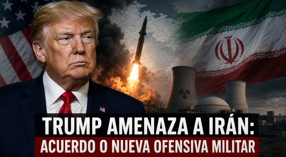Trump amenaza con “volar” Irán si fracasa acuerdo