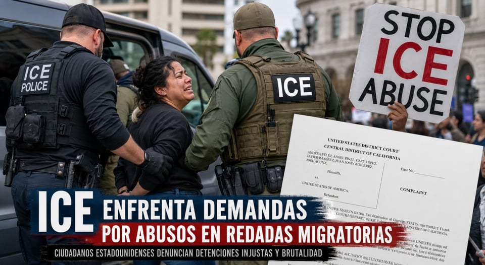 ICE enfrenta demanda por redadas contra ciudadanos