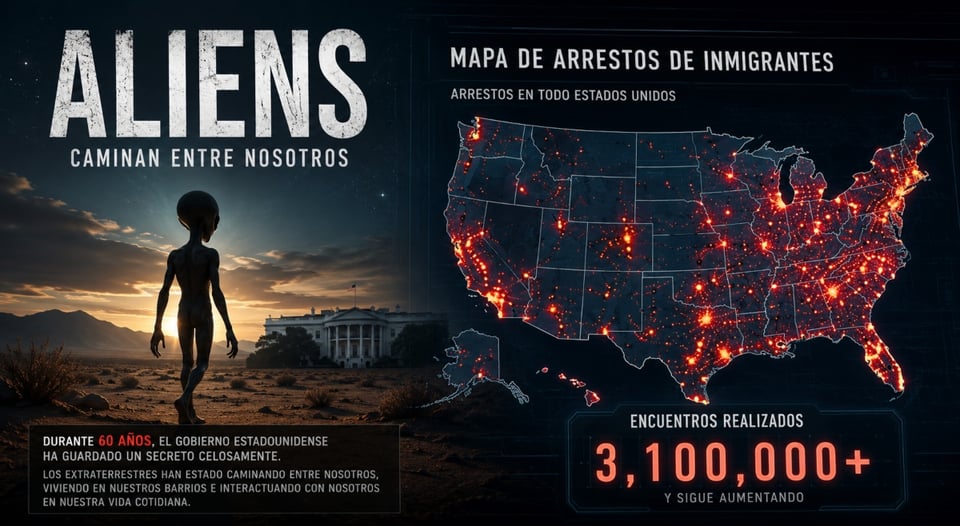 Casa Blanca sorprende con mapa de arrestos de inmigrantes