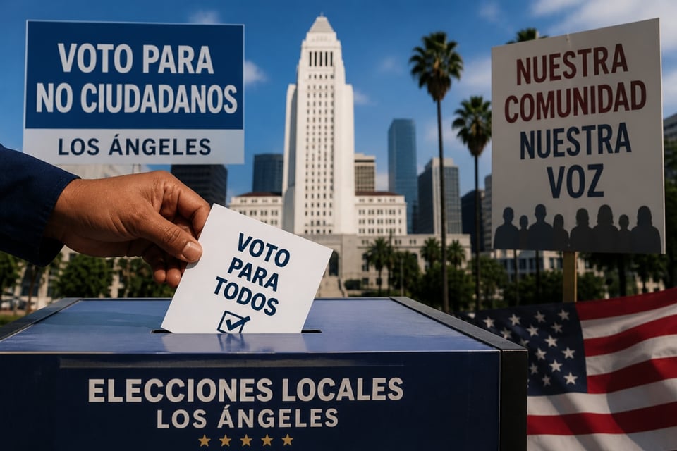 Los Ángeles proponen el voto a no ciudadanos en medio de polémica electoral