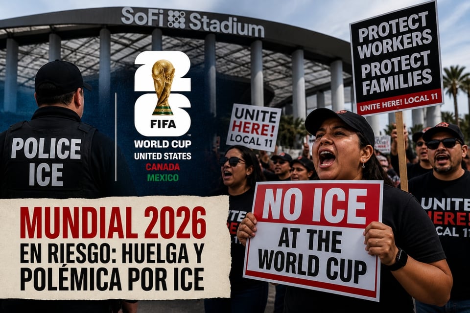 Mundial 2026 en riesgo: trabajadores amenazan con huelga por presencia de ICE