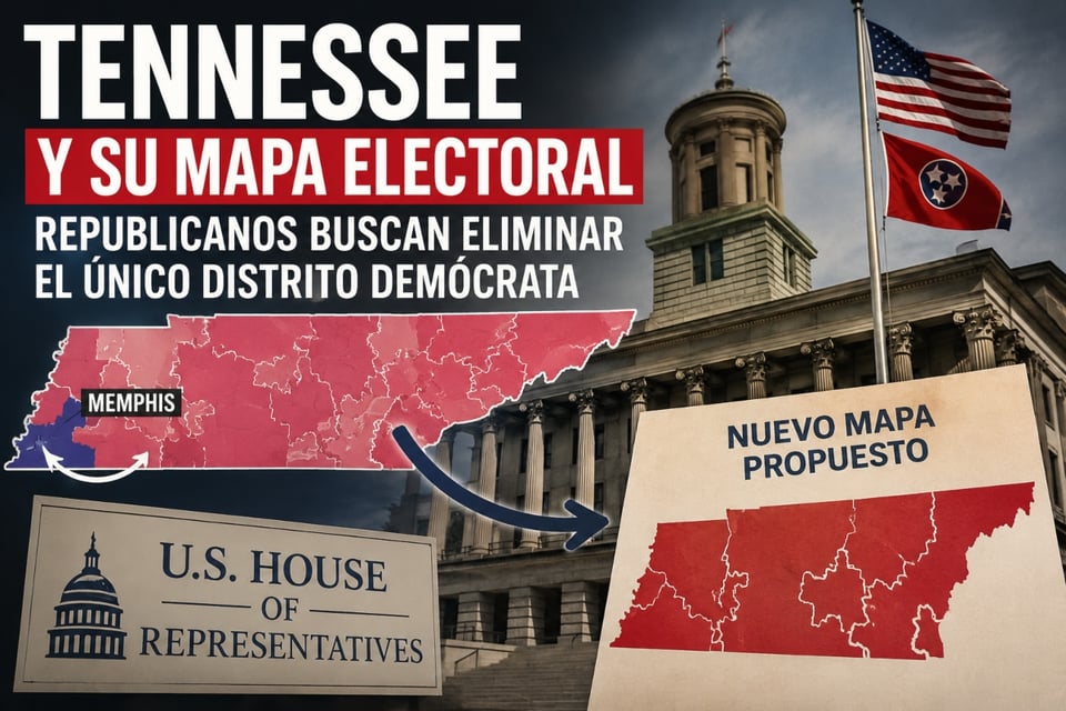 Tennessee cambia mapa electoral y afecta al único distrito demócrata