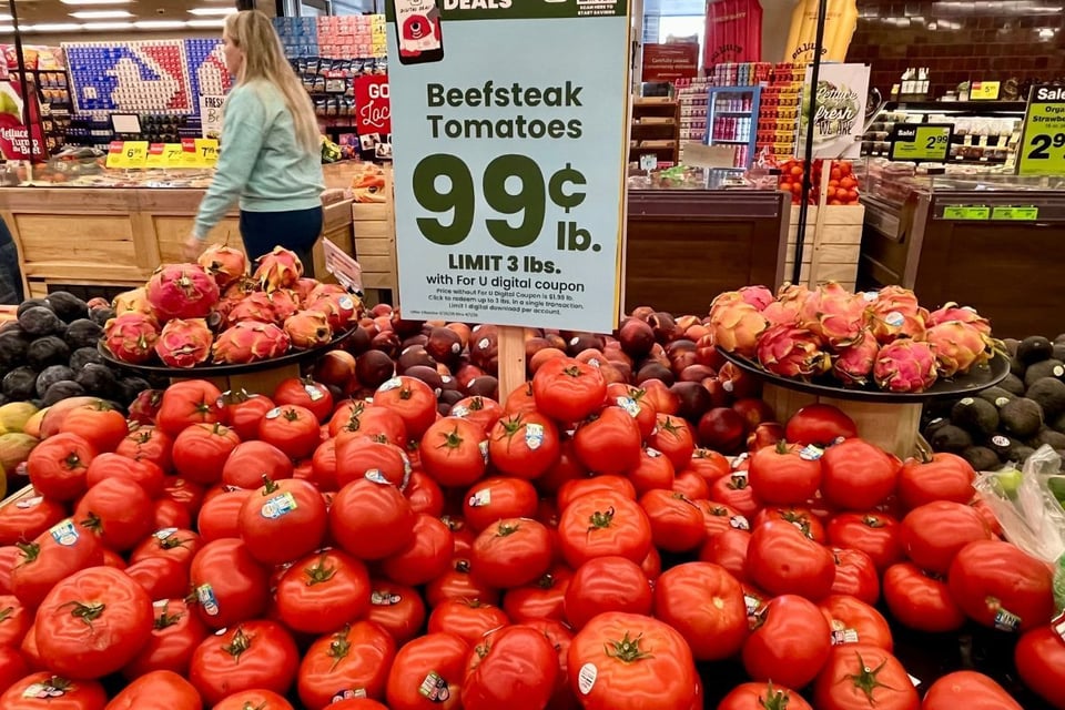 precio del tomate en EEUU