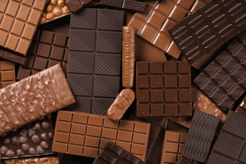 Recall de barras de chocolates