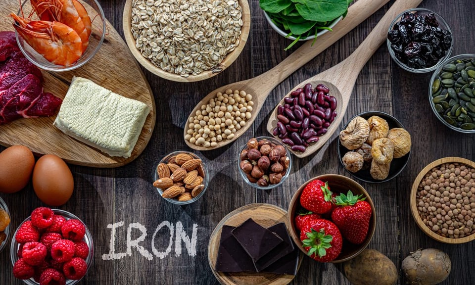 alimentos, hierro, anemia, cuerpo, salud 