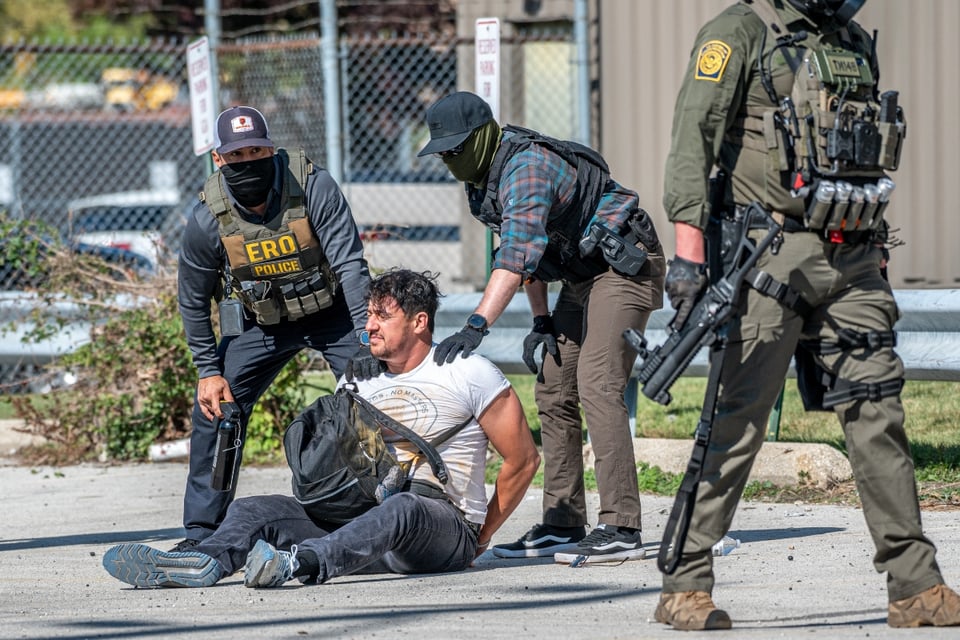 “Why Are They Wearing Masks?”: Video of ICE Arresting Immigrants in New Jersey Sparks Criticism