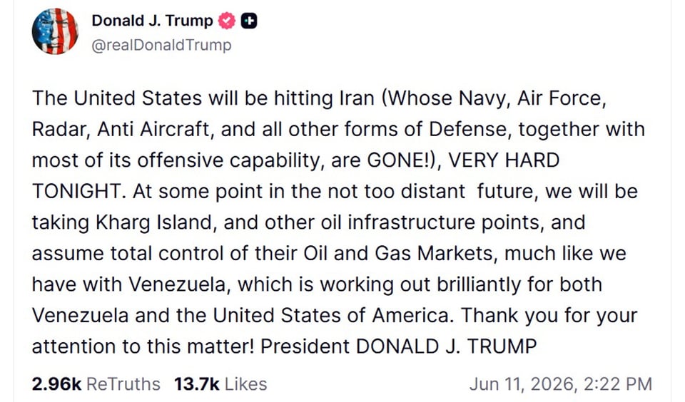 Trump amenaza a Irán con nuevos ataques