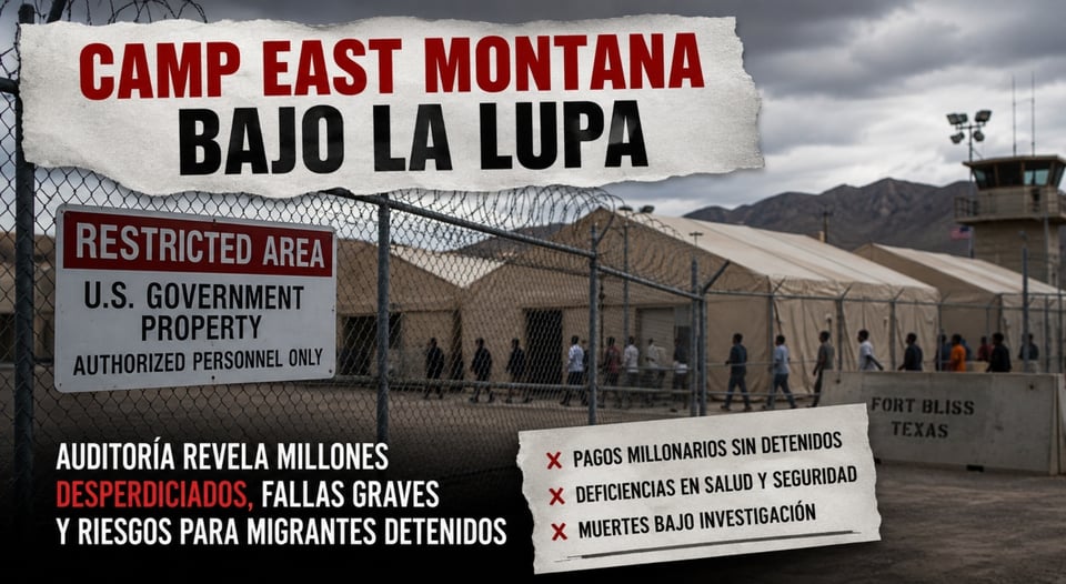 Camp East Montana: Millones desperdiciados y muertes bajo custodia sacuden centro migratorio