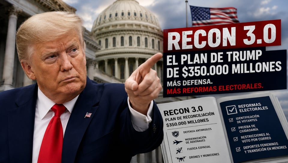 Trump exige aprobar ya plan de $350 mil millones y endurecer reglas electorales