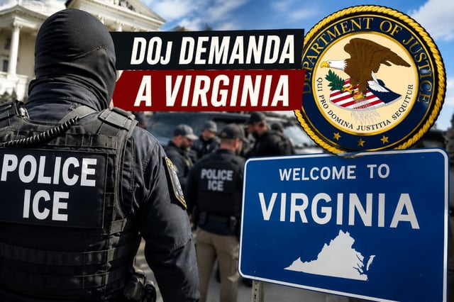 Departamento de Justicia demanda a Virginia por restricciones a agentes de ICE