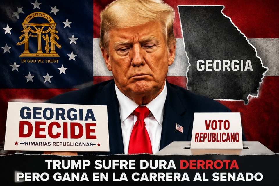 Trump sufre inesperada derrota tras las elecciones republicanas en Georgia