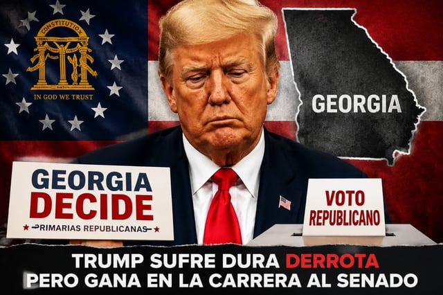 Trump sufre inesperada derrota tras las elecciones republicanas en Georgia