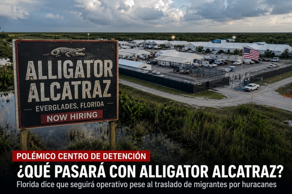 Florida rompe el silencio sobre ‘Alligator Alcatraz’ tras traslado de migrantes
