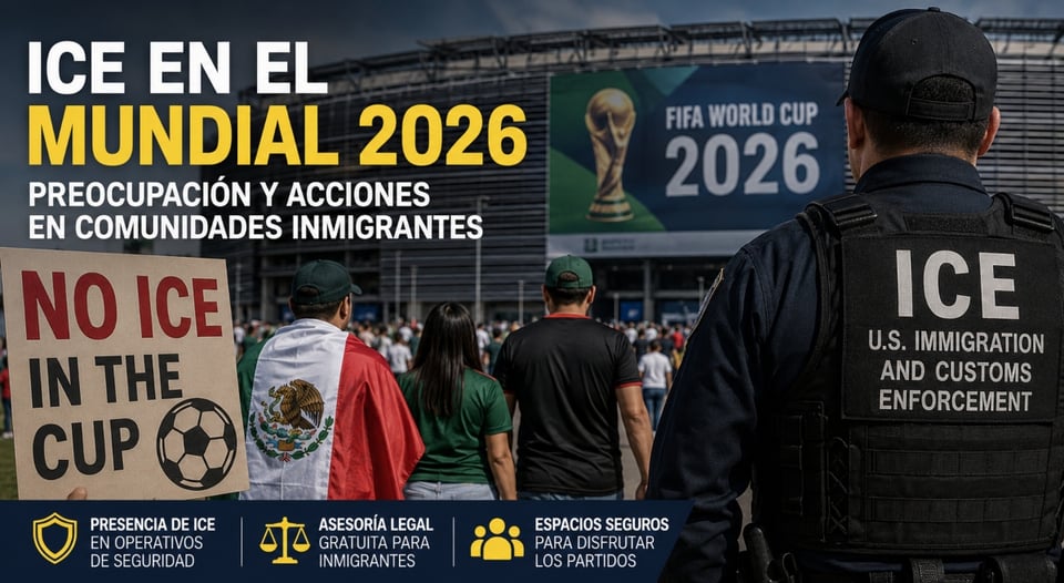 Presencia de ICE en el Mundial genera nuevas alertas: lo que deben saber los inmigrantes