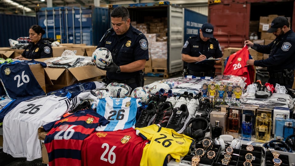 Mercancía falsa del Mundial es decomisada