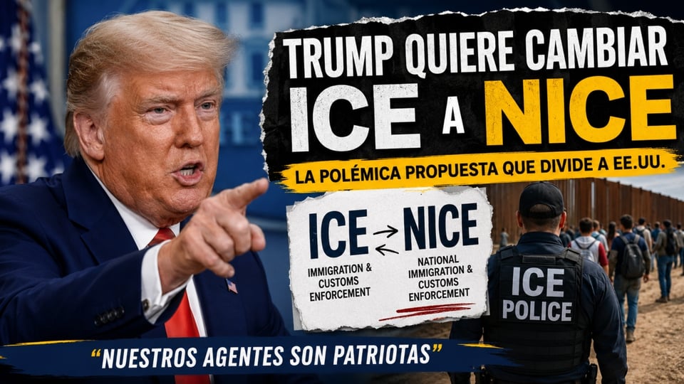 Trump Proposes Changing ICE’s Name on His Truth Social Account
