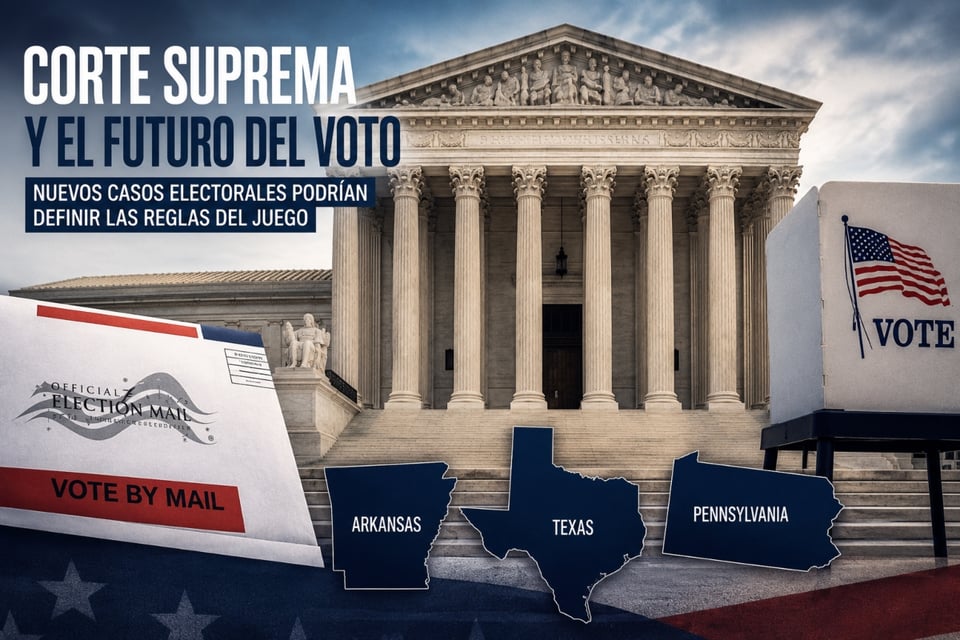 Corte Suprema podría revisar leyes electorales en Arkansas y Texas