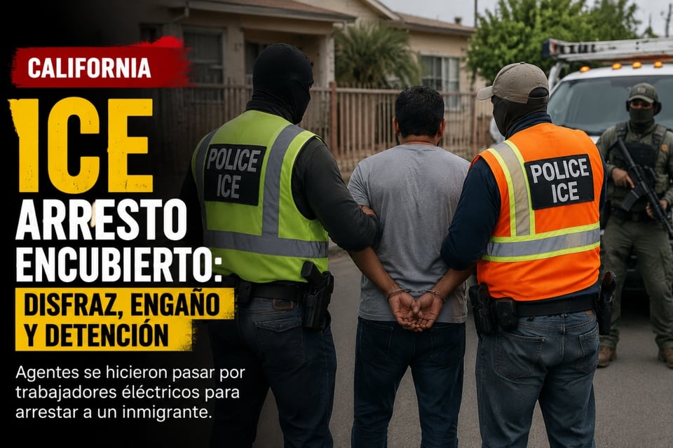ICE se hace pasar por trabajadores eléctricos y arresta a inmigrante en California