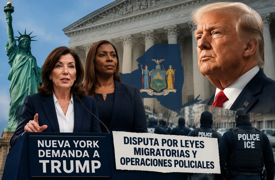 Nueva York demanda a Trump por leyes migratorias