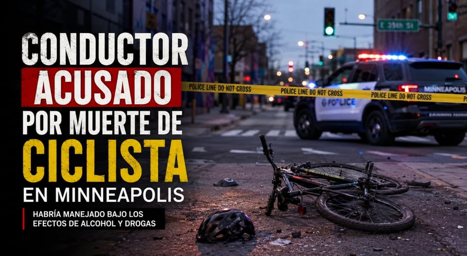 Ciclista muere atropellado en Minneapolis y acusado sigue libre